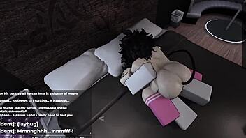 roblox's cutest slut works hard to satisfy me with her big ass moves