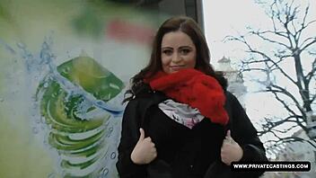 INTENSE TITFUCK and CREAMPIE for BUXOM CZECH Sirale in HARDCORE CASTING