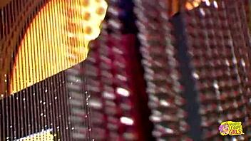 oh man this vintage striptease turns into hot blonde and kinky brunette ripping clothes for lesbian licking