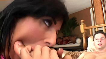 Jade Sin Takes Double Penetration from White and Black Cocks in Intense Threesome