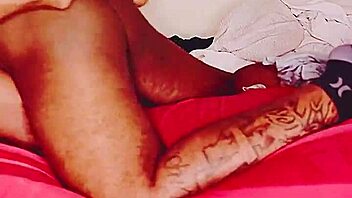 Ebony goddess and tatted king go wild in intense bareback sex session 😈