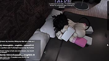 roblox's cutest slut works hard to satisfy me with her big ass moves