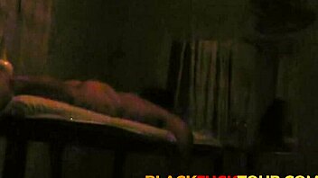 Ebony Babe Gives Interracial Massage That Turns into Hardcore Doggystyle Fuck on Hidden Cam.