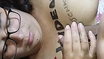 esposa caliente indulges in amateur masturbation and sex on the bed with her partner