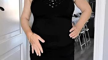 Busty Stepmom Delivers Intense Blowjob and Pov Fucking with Natural Tits in Lingerie