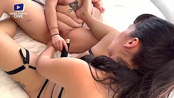 She gets dominated by her best friend for an intense lesbian session