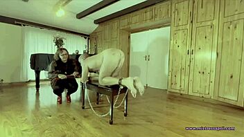 dominatrix mistress april - secret interrogation in military camp with brutal strapon femdom 😈🔒