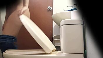 Spying on Beautiful Argentinian Babe Pissing in Miniskirt with Hidden Cam