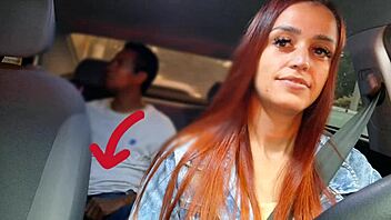 I caught this hung passenger jerking off in my rideshare car from behind