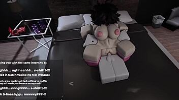 roblox's cutest slut works hard to satisfy me with her big ass moves