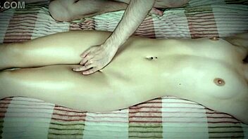 Bold Oiled Massage Ravages Hot Skinny Teen's Big Ass and Small Tits