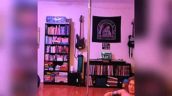 Black Lingerie Tease: Blonde Milf Strips And Dances With Big Ass And Tits Exposed?