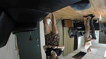 Chubby teen deepthroats cock in hardcore pov casting session