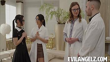 Doctors gone wild with Stella Sedona and Raul Costa in a steamy threesome featuring Alice Hernandez