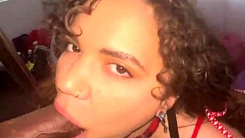 Curly-haired ebony nympho, why take that huge facial cumshot from Flaxk after deepthroat and rough face fucking?