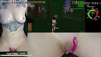oh god, this twitch egirl's playing tropical monster girls with cum dripping from her tight shaved pussy?!