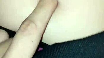 I peck her sexy belly button during intense riding orgasm