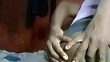 horny kenyan crossdresser strips to finger and gape his big asshole solo