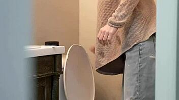 Desperate milf Olive Glass is stealing seeds in this solo fingering roleplay session