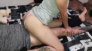 feeling so aroused as colombian milf wife rides me with deep passion in homemade pov encounter