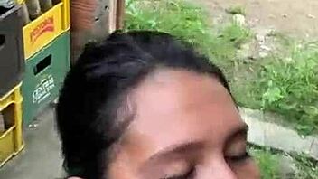 My neighbor waits at my door with his big cock ready for deepthroat doggystyle action and cumshot finish 😏🍆