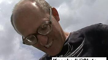 PREGNANT SLUT SUCKS AND FUCKS COCK OUTDOORS