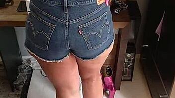 What if sexy shorts reveal tan lines on a beautiful tanned body in jeans?