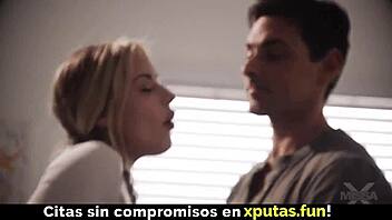 Blonde Beauty Sucks Cock and Gets Intense Fucking with Creampie!