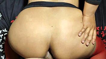 curvy brunette latina craves rough anal creampie riding