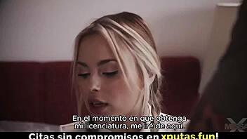 Blonde Beauty Sucks Cock and Gets Intense Fucking with Creampie!