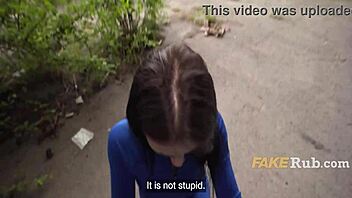 Public pervert offers jogger money and she accepts the deal