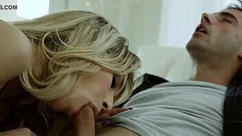 Blonde Gets Obsessed With Carmen Caliente And Enjoys Bareback Ride All Day