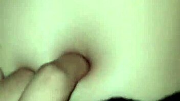 I peck her sexy belly button during intense riding orgasm