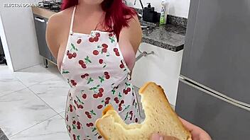 Hey, I hired this naughty Latina maid who stripped naked, and I couldn't resist that big ass temptation! 🍑🔥