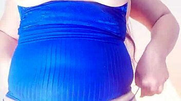 Oh, Watch This Slut Masturbate Wildly for Her Man's Friends!