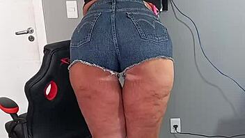 What if sexy shorts reveal tan lines on a beautiful tanned body in jeans?
