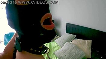 Submissive nympho slave endures hardcore homemade double penetration with rough fisting