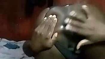 horny kenyan crossdresser strips to finger and gape his big asshole solo