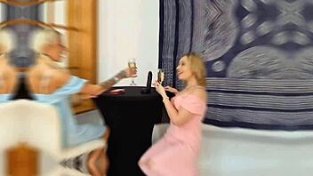 Wet april paisley takes piss in mouth with balls deep anal and gaping action