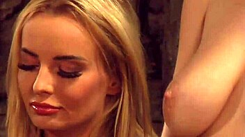 busty big natural boobs lesbian slave touched by dom madame in bondage