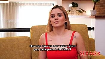 Sexmex Debut with Colombian Latina Melanie Caceres Giving Blowjob and Taking Big Ass Pounding