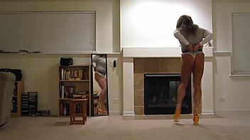 hey check out rachel st clair in this handcuff bondage display