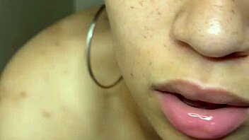 What happens when naughty petite teen Manaia craves sucking huge 10-inch dick and balls in lingerie?