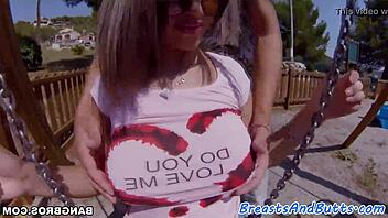 i'm a busty amateur milf getting spoon fucked after toying