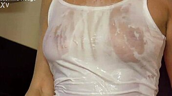 BLONDE HOUSEWIFE WITH NATURAL TITS GOES CRAZY IN KITCHEN STRIPPING PANTIES FOR WILD SLUTTY FUN