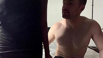 Hey, check out this wild dating app hookup where strangers dive into steamy interracial bareback action together.