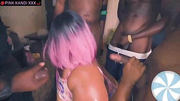 Dick Dizzy Pink Kandi Takes Massive Black Cock Deep