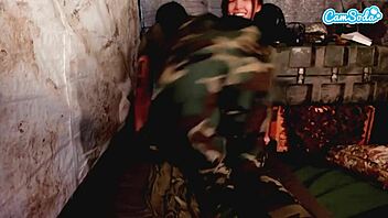 Two Amateur LESBIAN Soldiers KISSING FINGERING And PUSSY Playing In Quarters