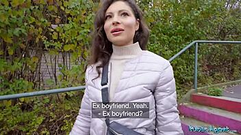 i picked up big tits helina dream for public blowjob and pov sex with my big dick outdoors