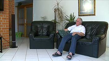 Old lover fucks young pussy